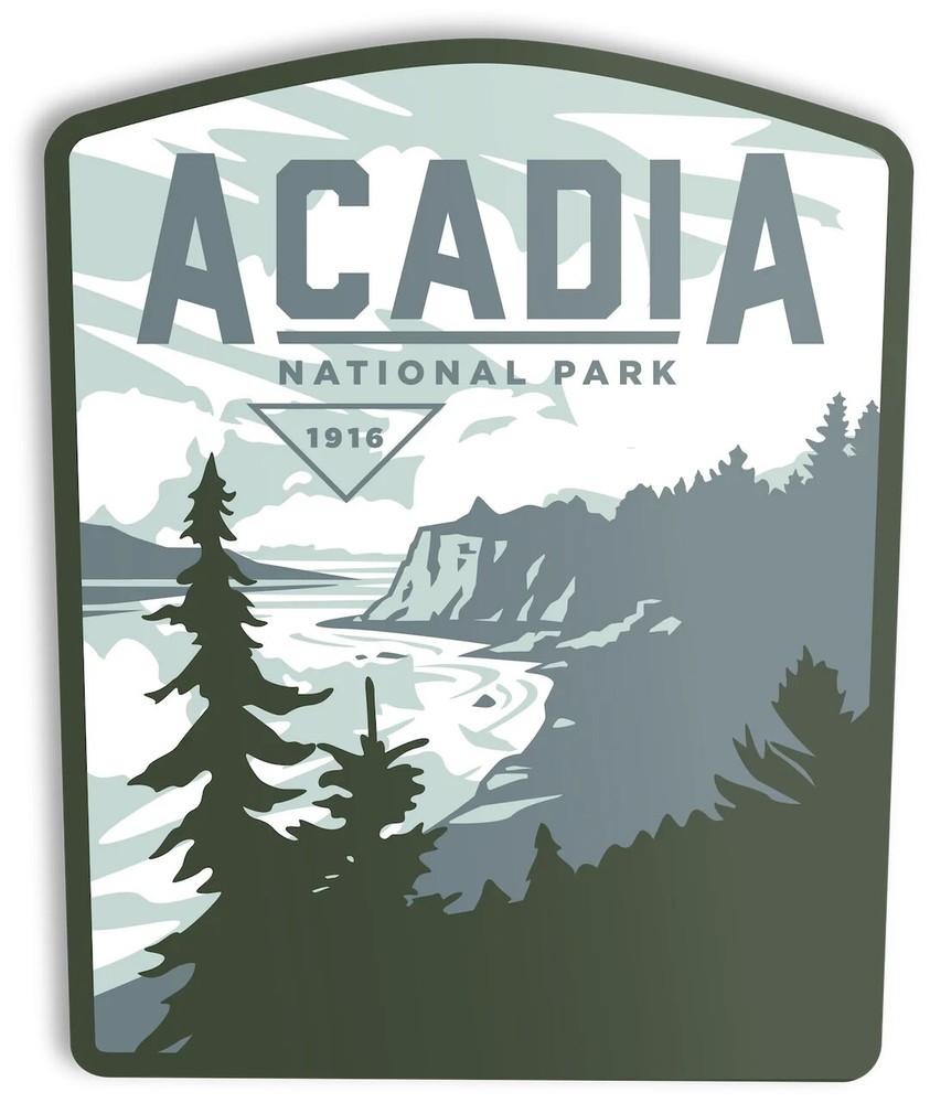 Acadia National Park waterproof vinyl bumper sticker decal-image