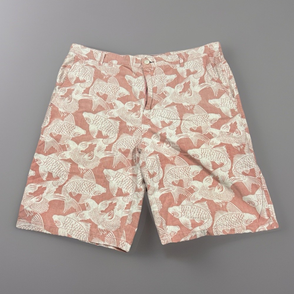 Reyn Spooner Men’s Koi Fish Print Hawaiian traditionals Casual Shorts Size 36