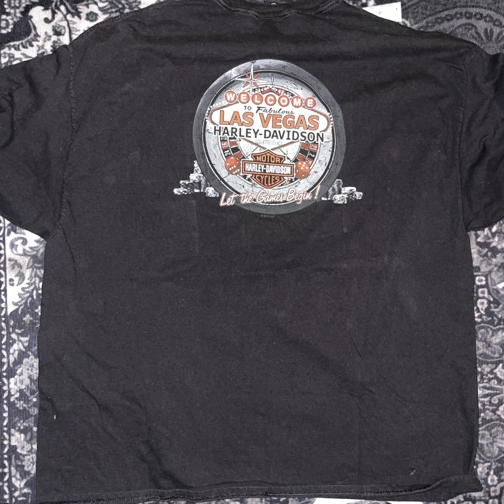 Harley Davidson Shirt Mens 4XL Black Las Vegas Nevada 2015