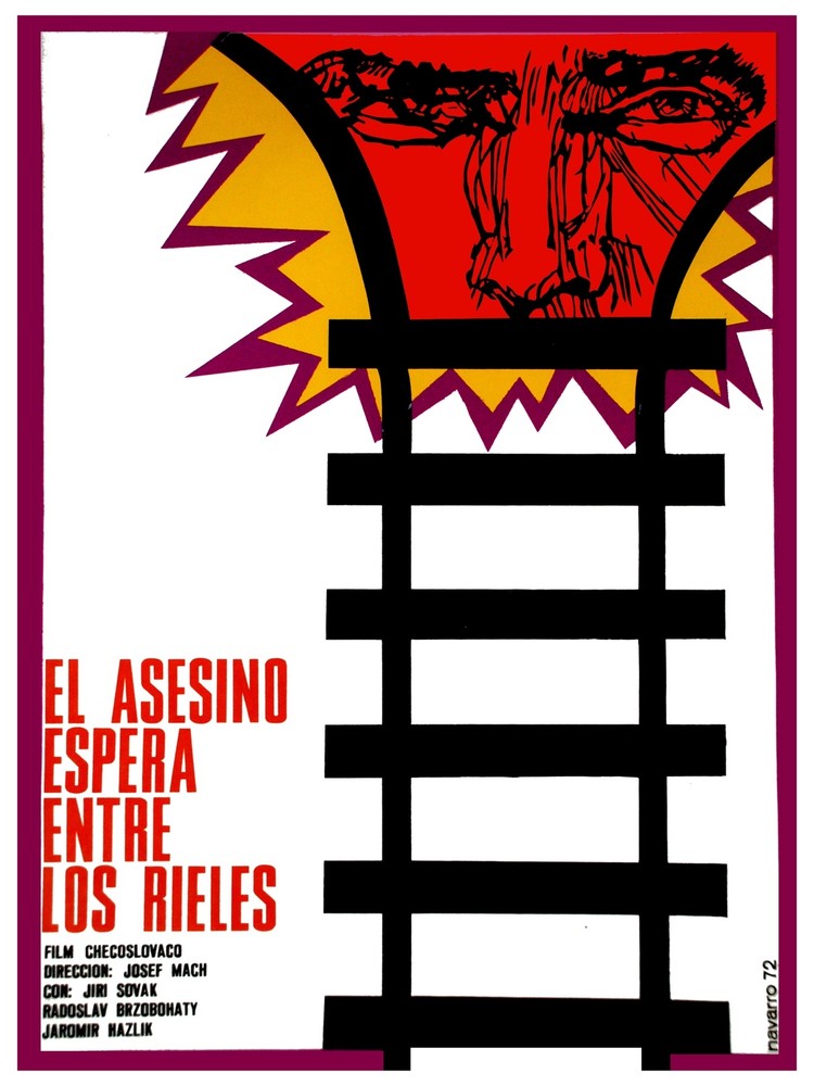 Asesino espera entre los rieles Decor Poster. Graphic Art interior design 3763