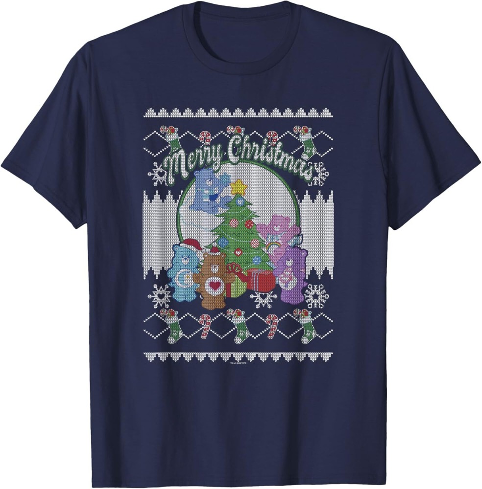 Care Bears Christmas Vintage Ugly Sweater Stocking Stuffers T-Shirt Hoodie