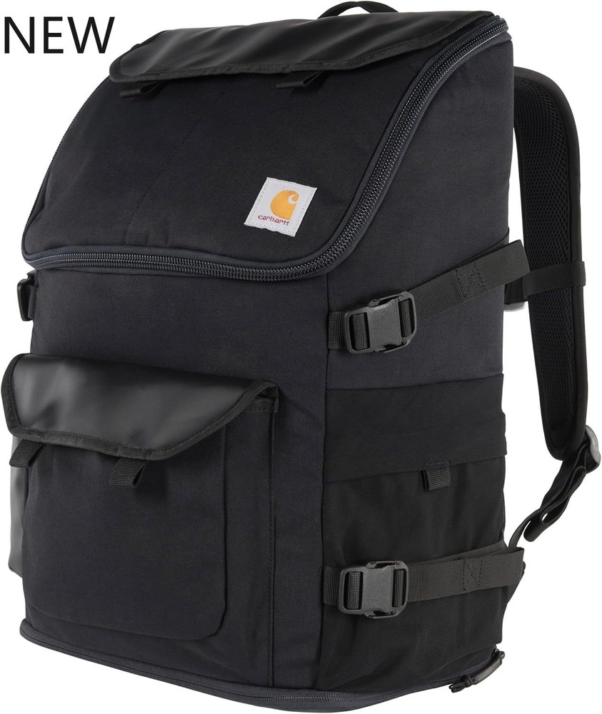 Carhartt 35L Nylon Workday Backpack, Durable Water-Resistant Pack,Black, NEW