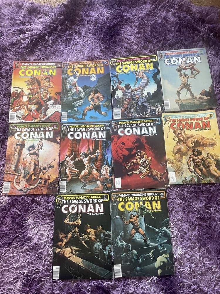 Savage Sword Of Conan Issues 63-72 Lot Of 10