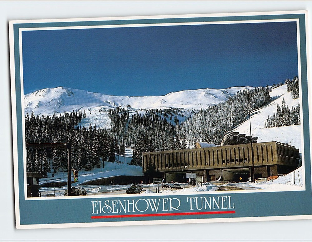Postcard Eisenhower Memorial Tunnel Colorado USA