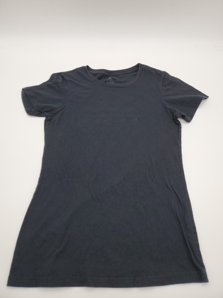 Adidas large T-Shirt Women Spell Out  sports black Logo..#17743