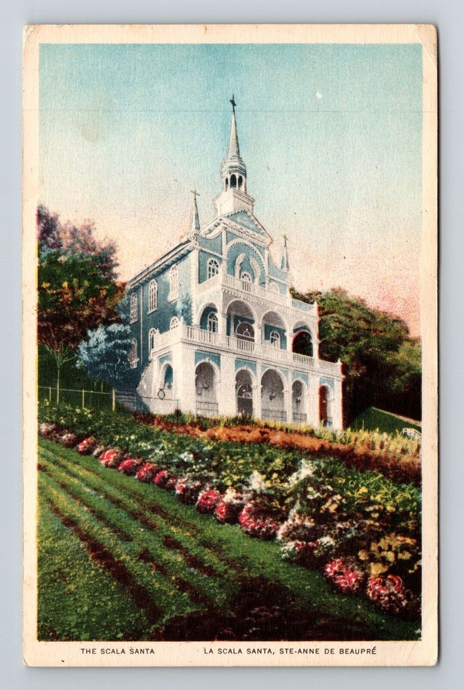St Anne de Beaupre-Quebec, Scala Santa, Vintage Postcard