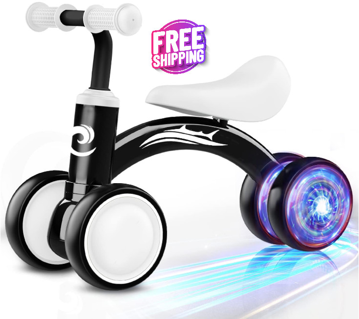 Bicicleta De Equilibrio Con Iluminación Colorida Para Bebés De 1 Año, Para Niños