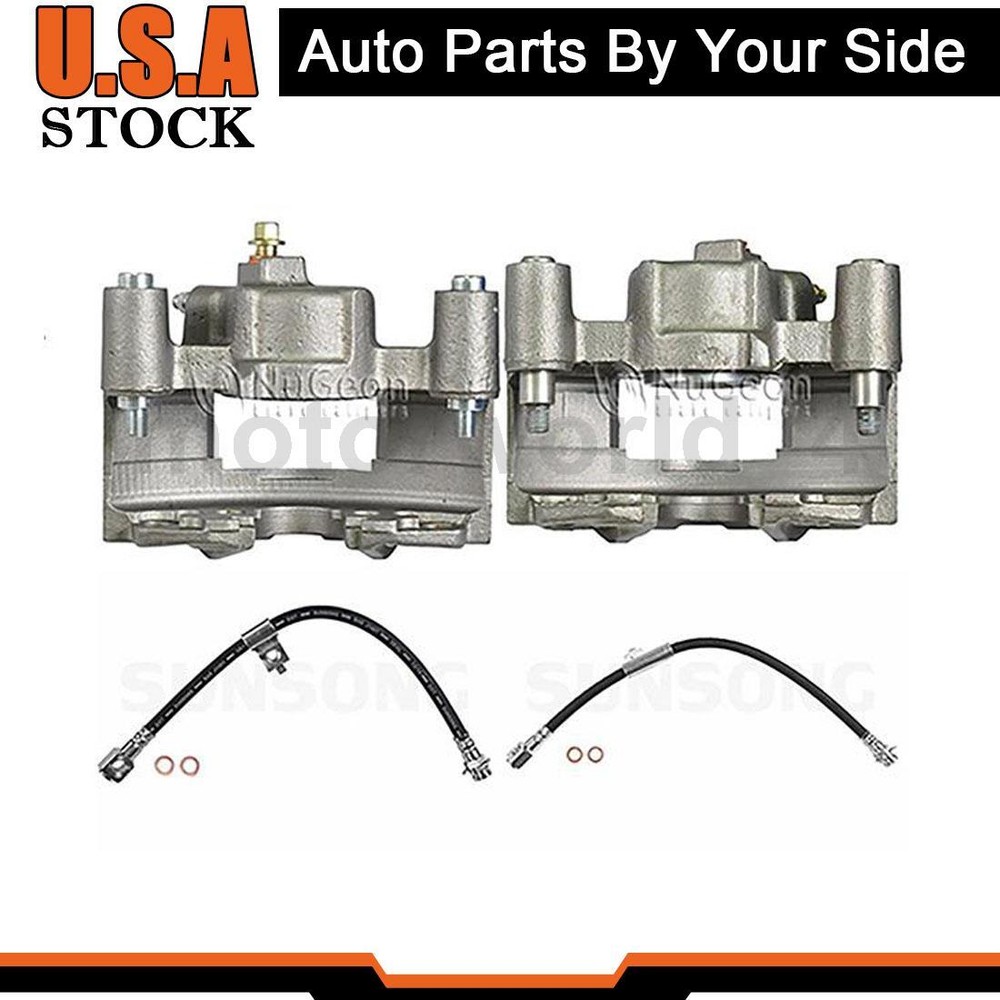 Front Brake Hose Line wtih Calipers Fits 1984 Pontiac 6000 Phoenix