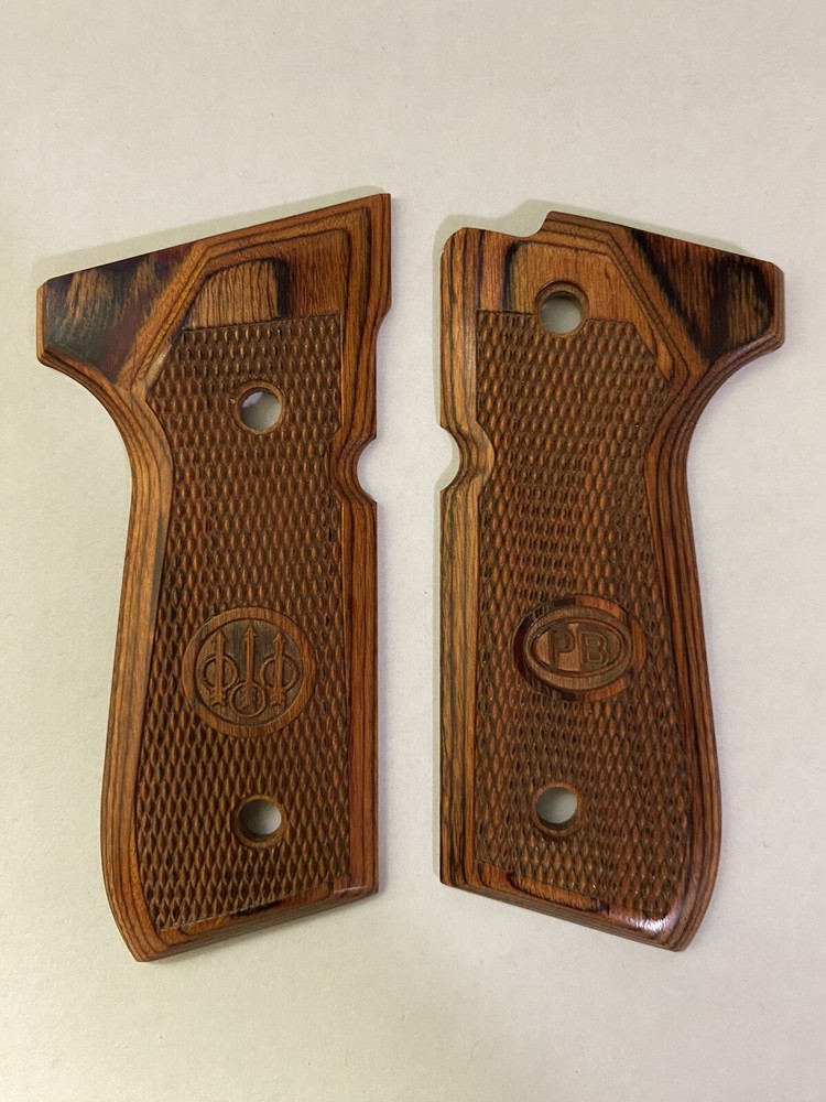 Beretta 92FS Grips - Natural Wood - Decorative (No Hardware)