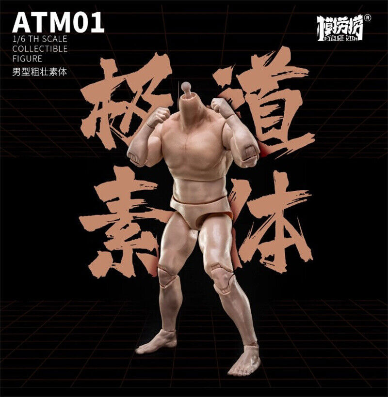 INSTOCK ATM01 Strong & Fat Male Body 1/6 Body Accessories For 12'' Action Figure