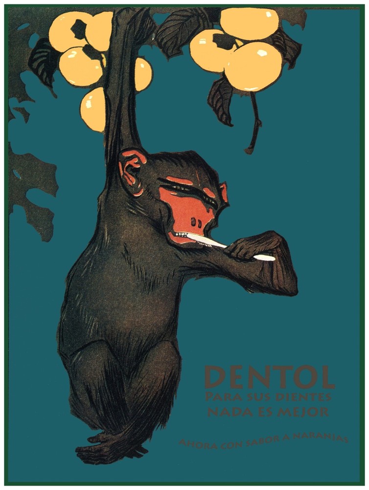 Dentol para sus dientes Ad Decorative Poster. Fine Graphic Home Art Design. 2937