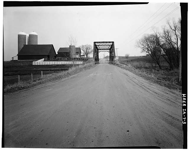 Mill Rock Bridge,Spanning Big Bear Creek,Monmouth,Jackson County,IA,Iowa,HABS,2