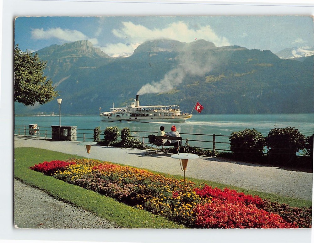 Postcard Lake Brienz Switzerland