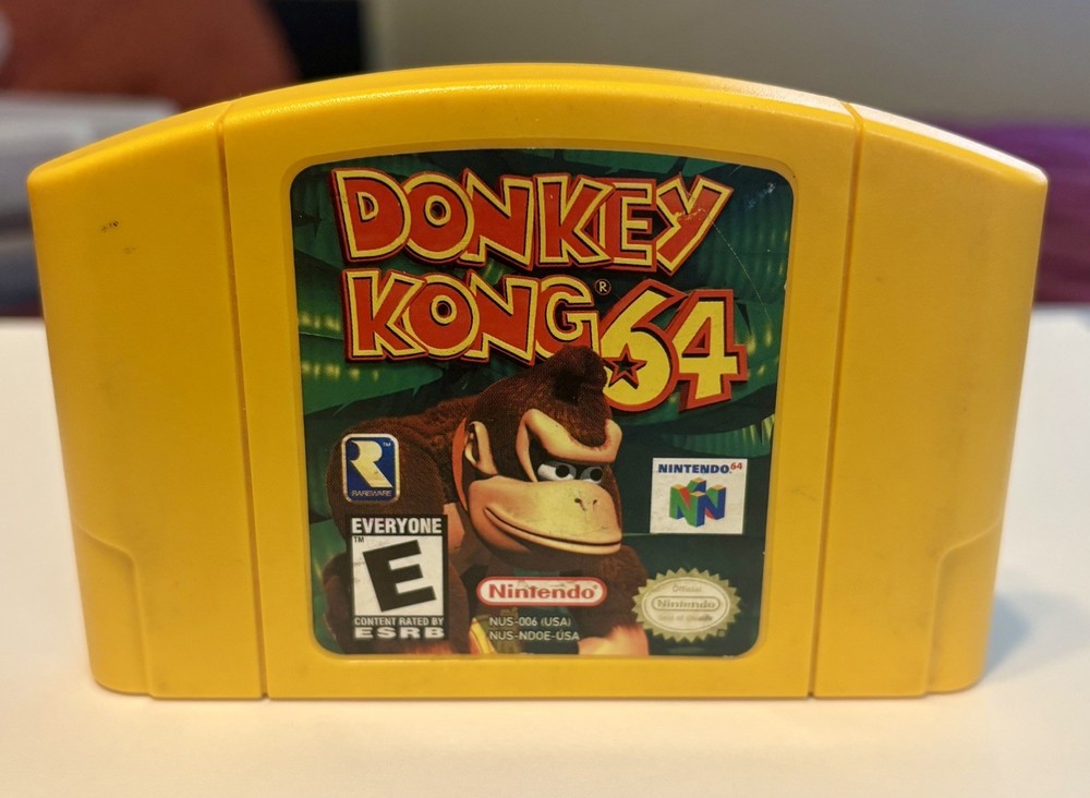 Donkey Kong 64 Nintendo 64 N64 Yellow Cartridge Authentic Tested Working