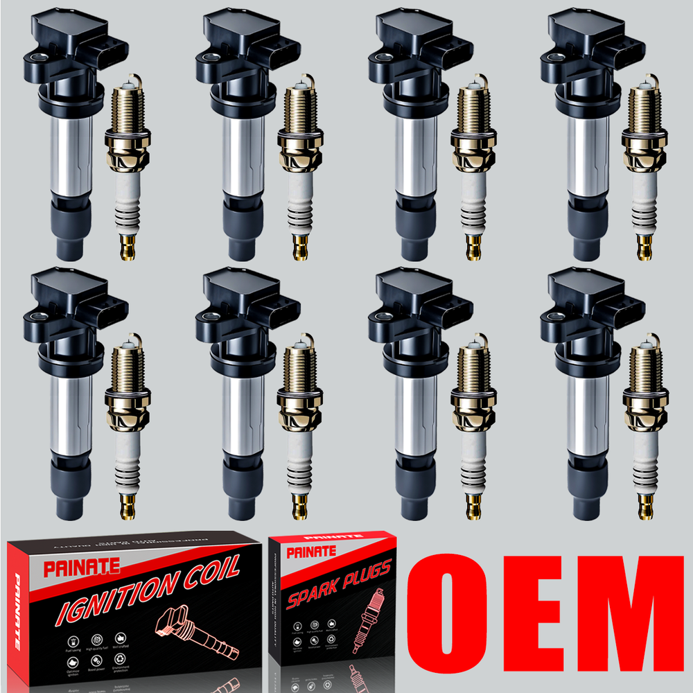 8X OEM Ignition Coil & Iridium Spark Plug Kit for Cadillac DTS STS XLR 4.6L UF564