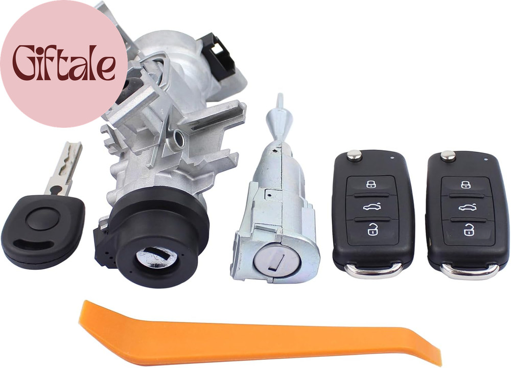 Ignition Switch Door Lock Cylinders for VW Tiguan 2012-2017 Passat 2012-2019 Jet