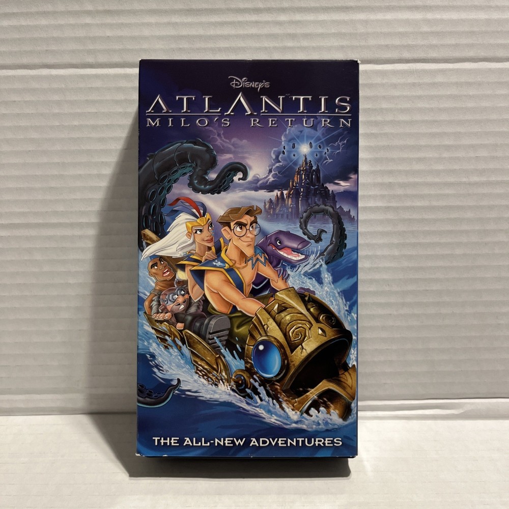 Disney Atlantis: Milo's Return VHS 2003 Video Tape Sequel Part 2 Slipcover Case
