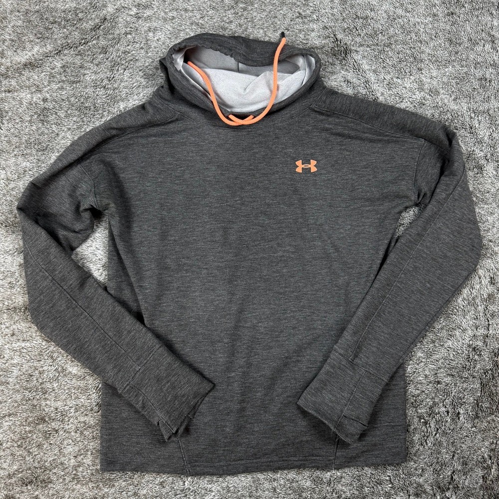 Under Armour Loose Fit Cowl Hoodie Women's Small Gray