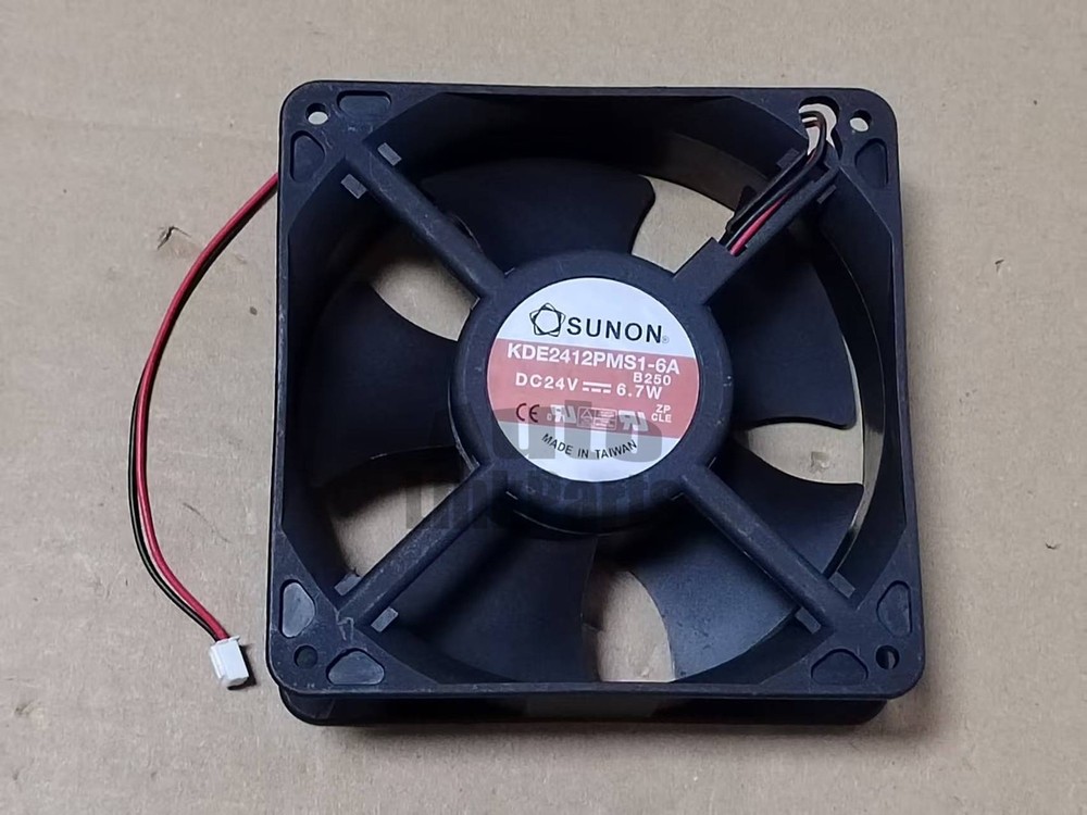 Original SUNON 12038 KDE2412PMS1-6A DC24V 6.7W inverter cooling fan