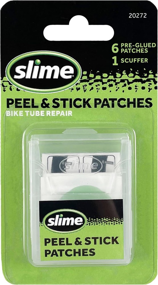 Bike Skabs Pre-Glued Tube Patch Kit for Quick Puncture Repair Peel & Stick