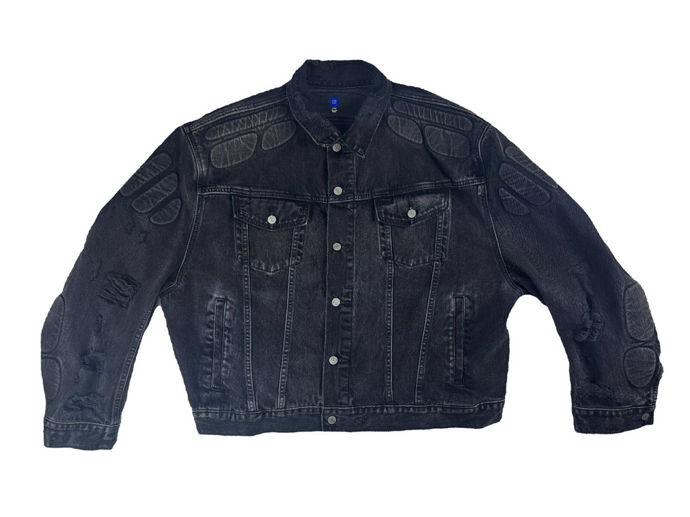 Yeezy Gap Engineered by Balenciaga Padded Black Denim Jacket