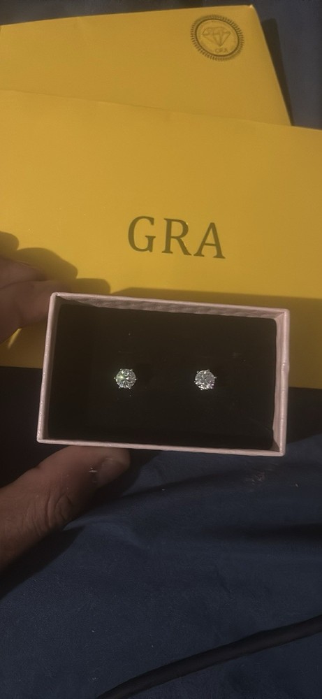 1ct Moissanite Stud Earrings for Women Sparkling Elegance
