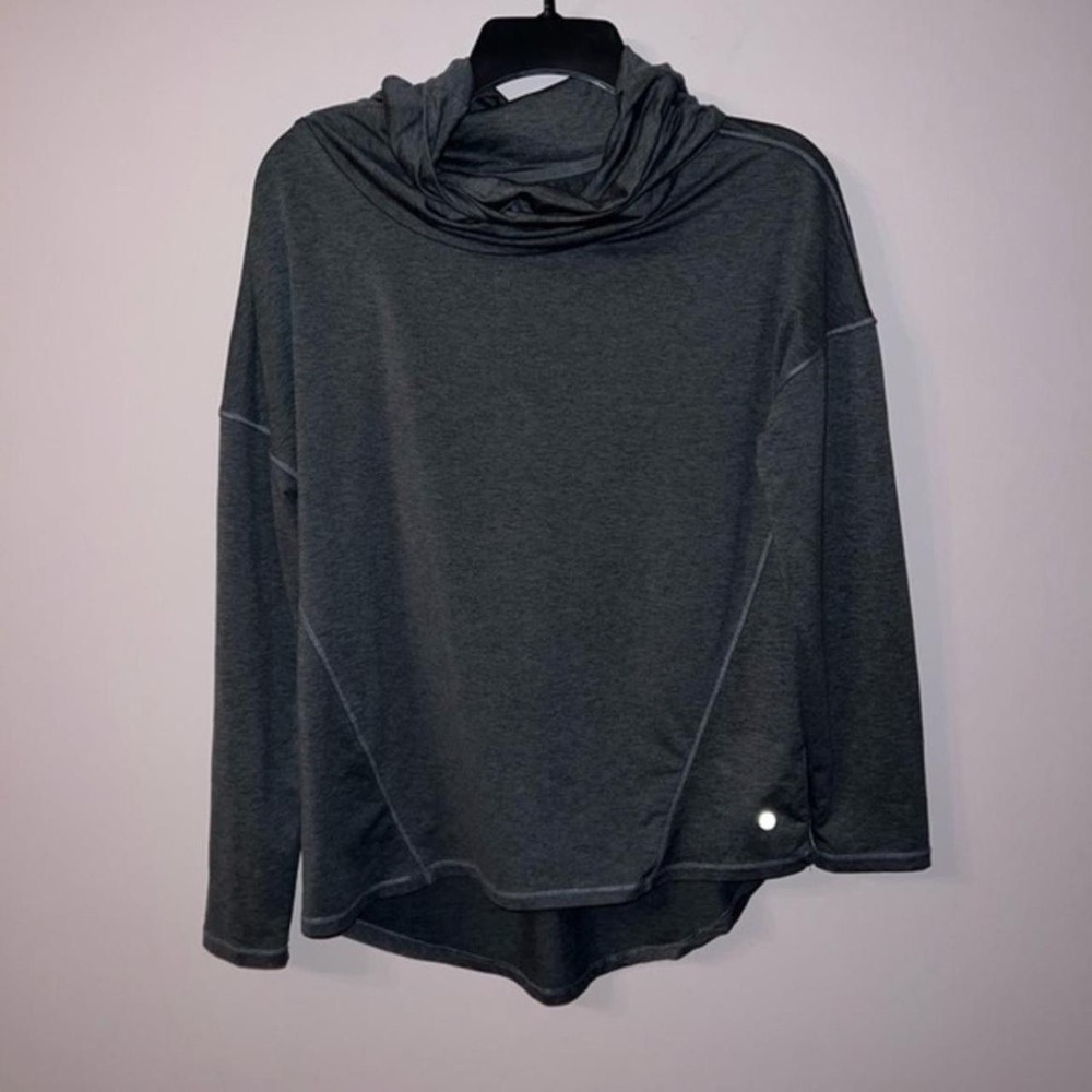 Gray long sleeve mock neck Apana size small #1855