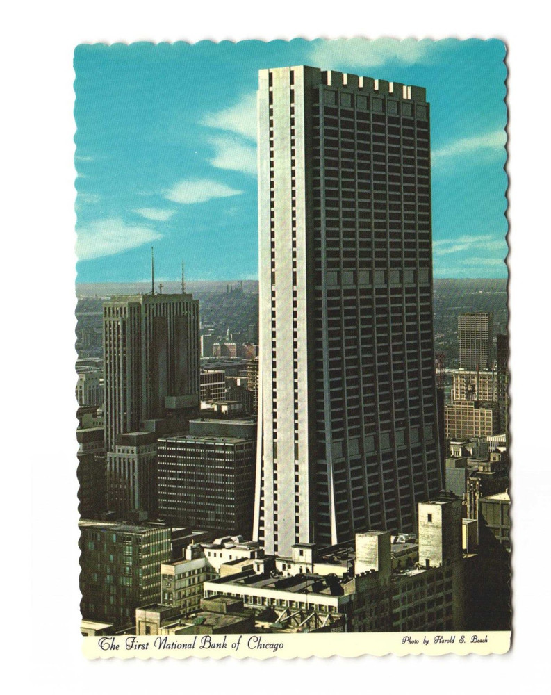 FIRST National Bank of Chicago Vintage postcard unposted