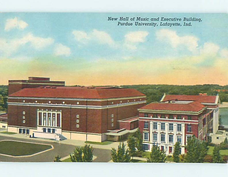 Pre-1980 HALL OF MUSIC AT PURDUE UNIVERSITY Lafayette Indiana IN L7779