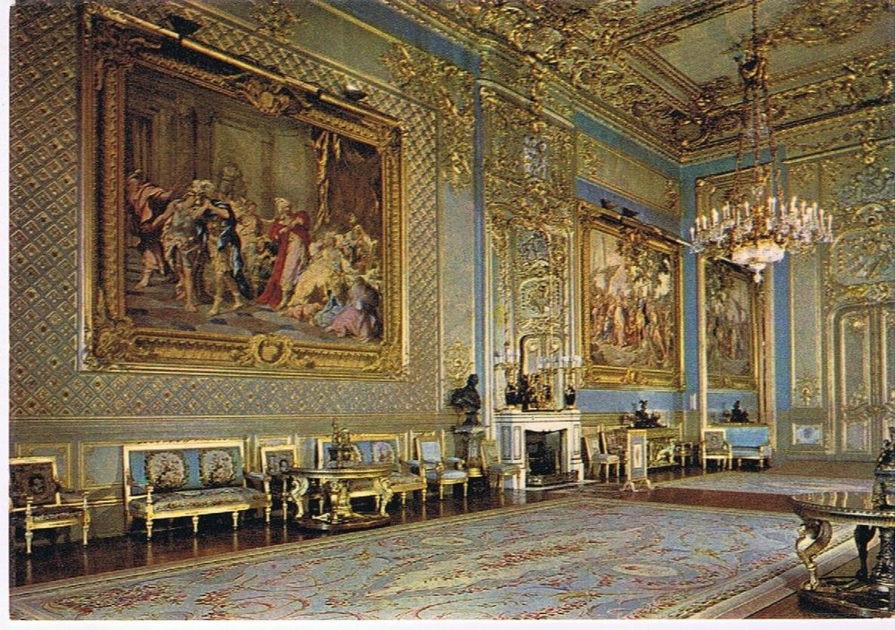 United Kingdom UK Postcard Windsor Castle The Grand Reception Room