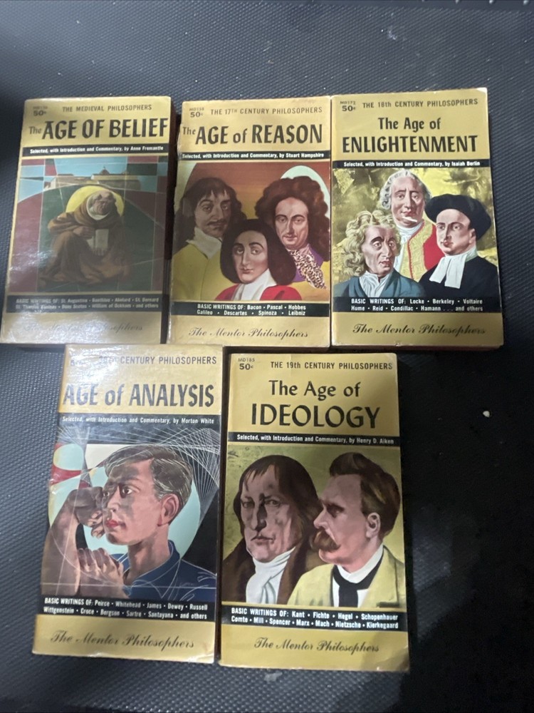 Vintage Mentor Philosophers Lot 5 Age of Belief Analysis Ideology PB