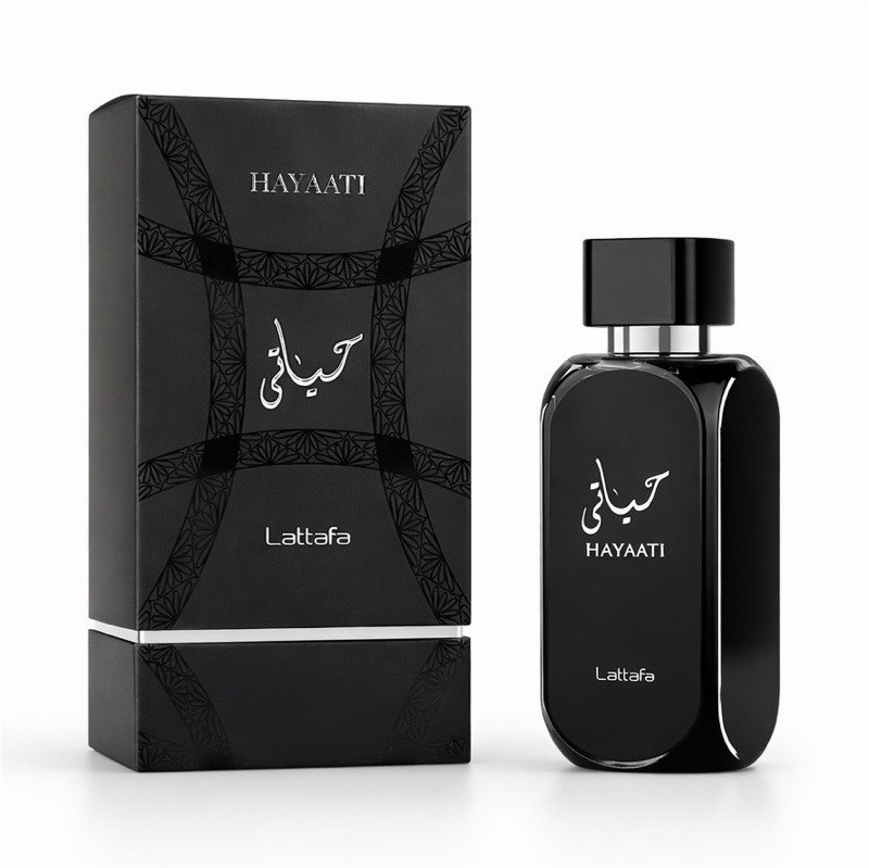 Lattafa Hayaati Eau de Parfum Spray Cologne, Regular Size, 3.4 fl oz