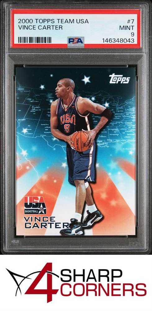 2000 Topps Team Usa Basketball #7 Vince Carter Hof Pop 5 Psa 9Expert eBay listing since 2003:Consign your best today!