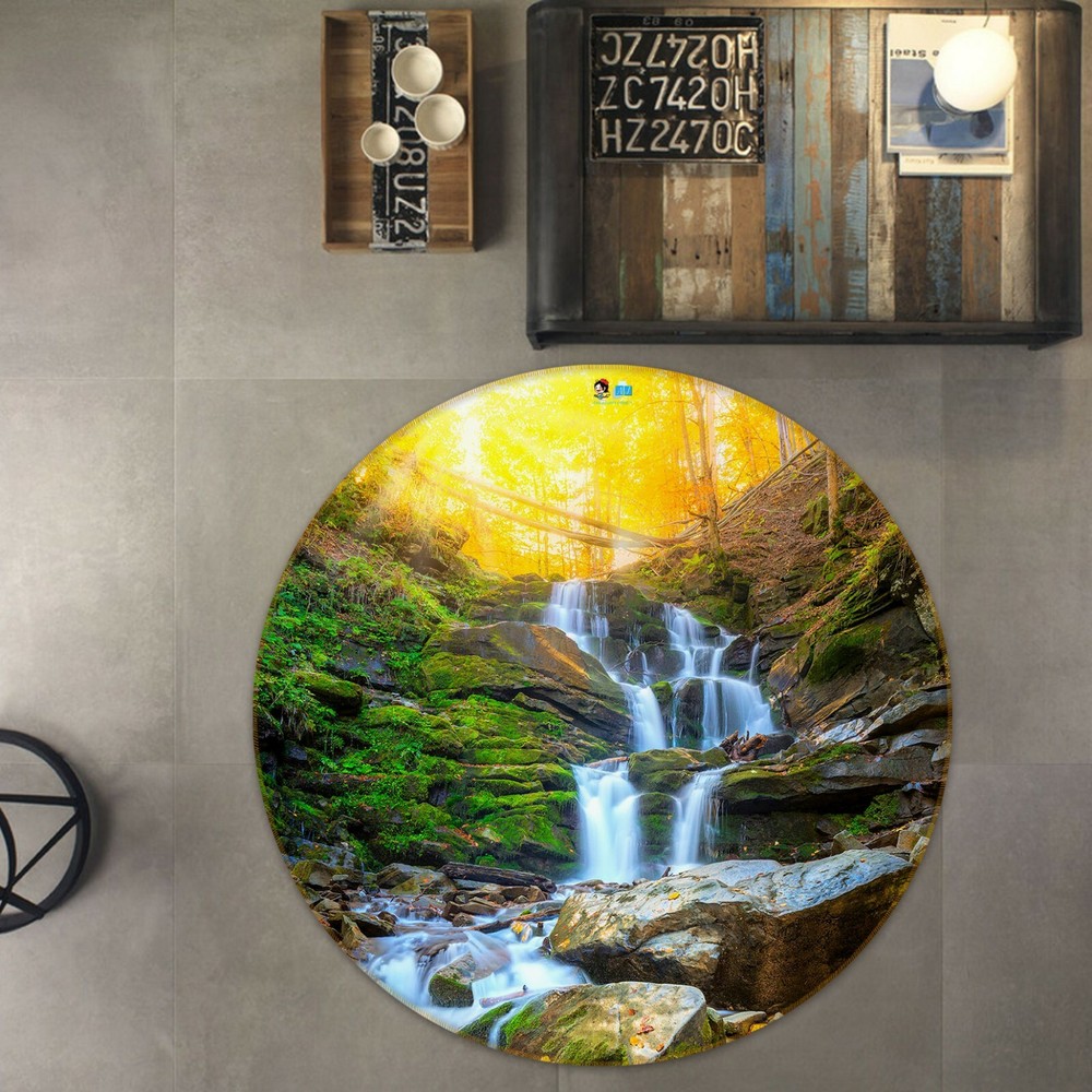 3D Sunny Stream NAO6164 Game Rug Mat Elegant Photo Carpet Mat Fay