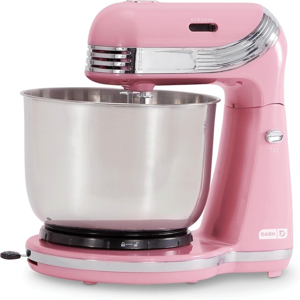 Stand Mixer 6 Speed Electric Mixer with Mixing Bowl Dough Hooks & Mixer Beaters