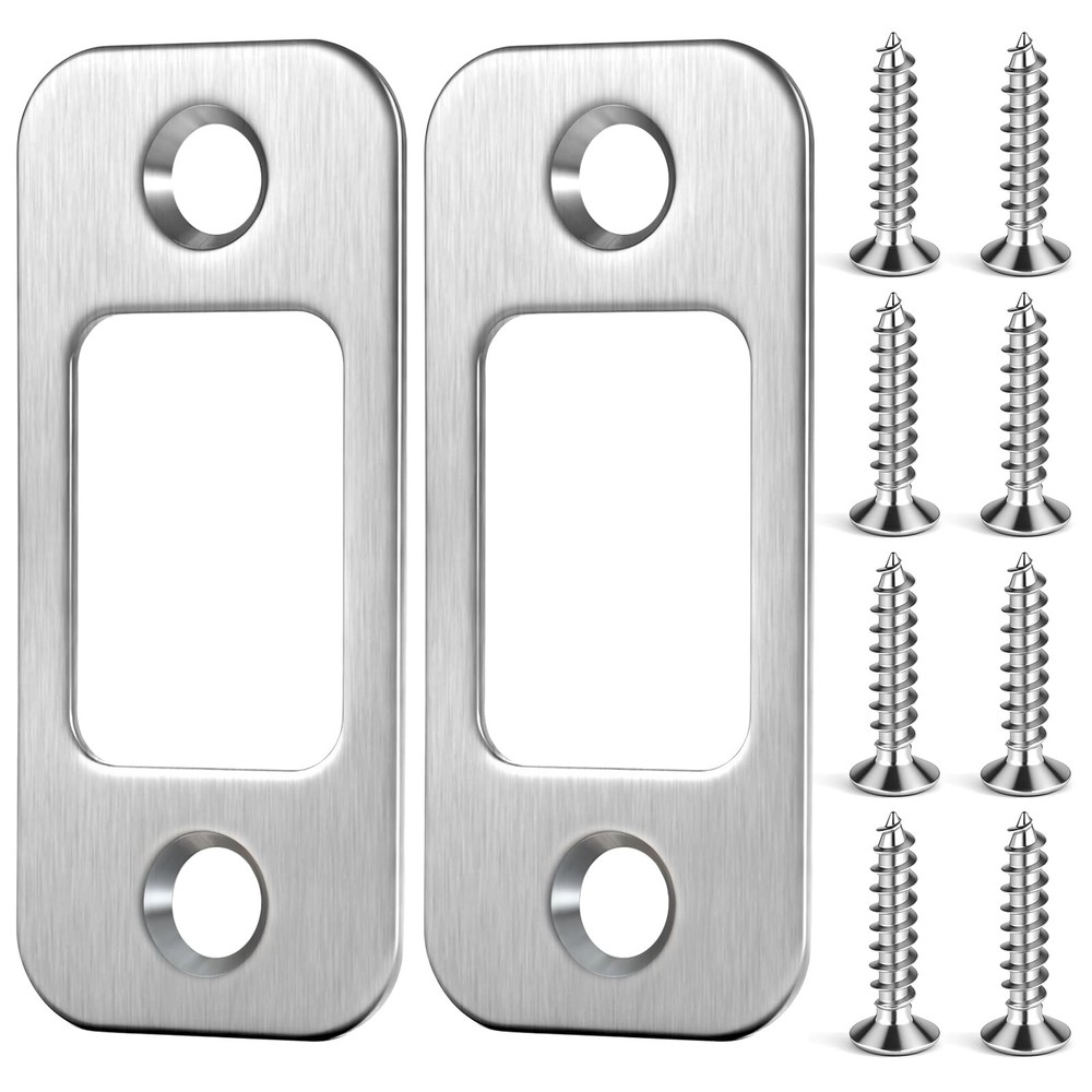 2 Pack Deadbolt Strike Plate 1