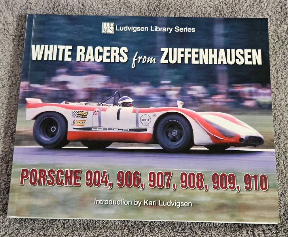 White Racers from Zuffenhausen Ludvigsen 2008 Porsche 904-910 Iconografix