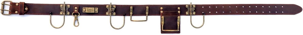 Tourbon Adjustable Tool Belt with Hammer Hatchet Tape Measure Hooks