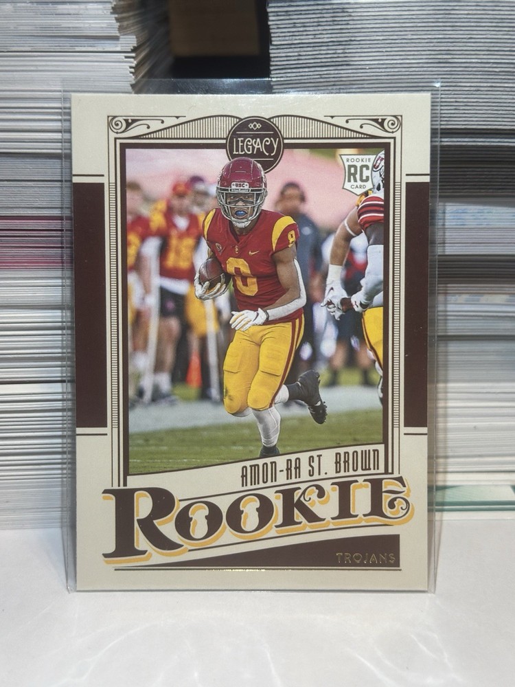 AMON RA ST. BROWN Rookie  🔥2021 Panini Legacy #155  RC 🔥Lions/ Trojans