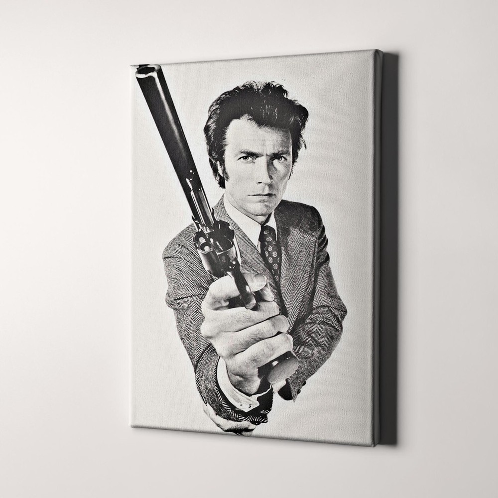 Clint Eastwood Dirty Harry Canvas Wall Art Print