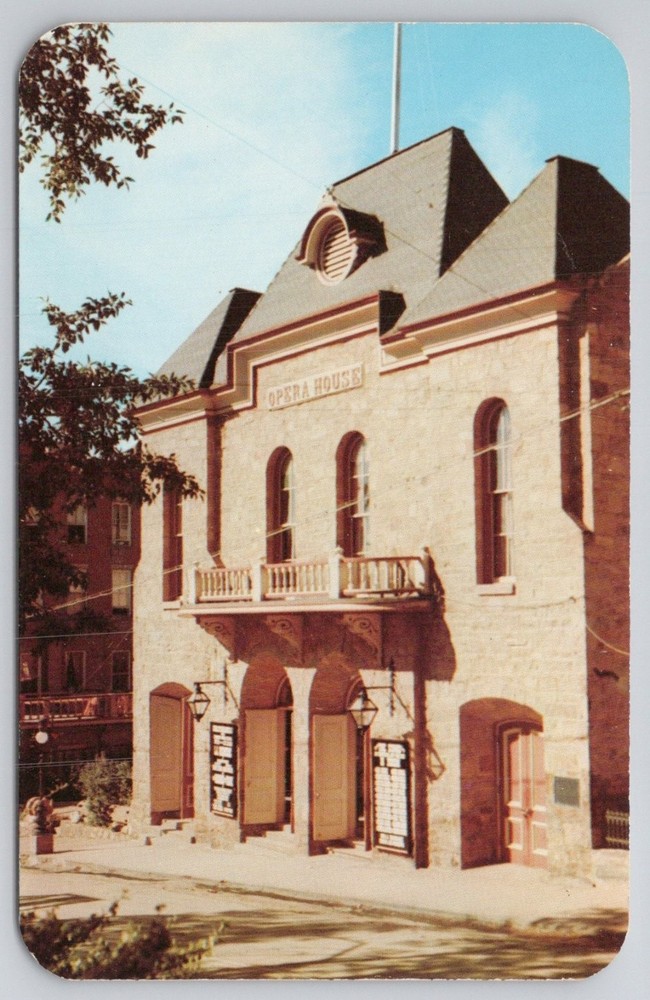 Central City Opera House Colorado Vintage Dexstone Postcard CO Historic Landmark