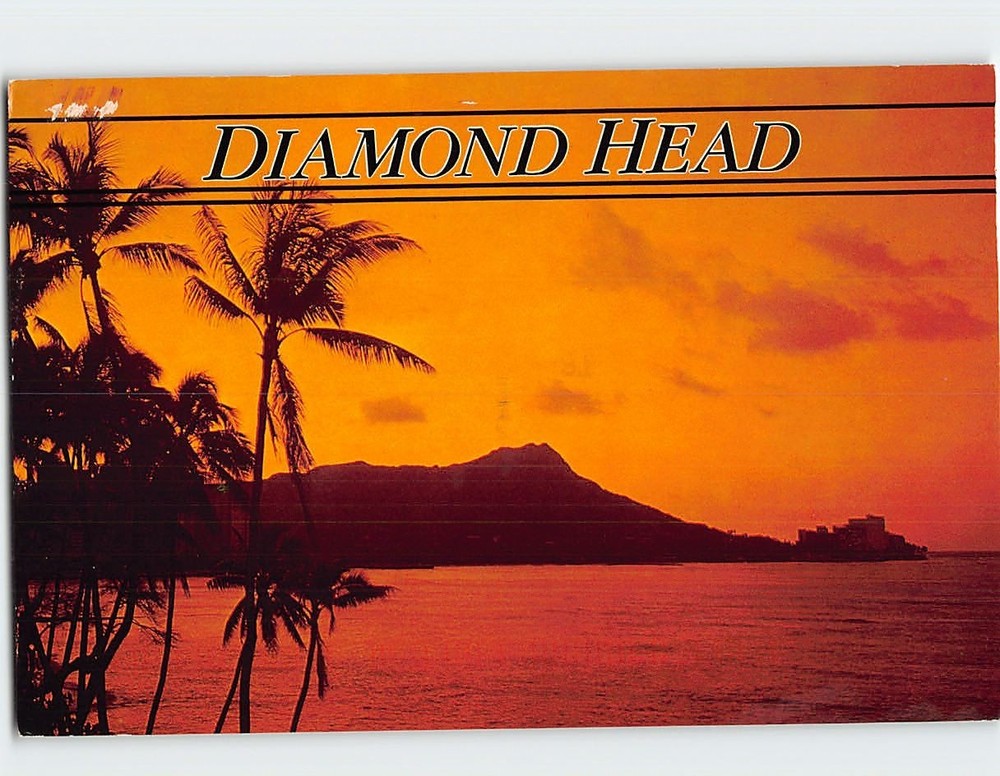 Postcard Diamond Head Honolulu Hawaii USA