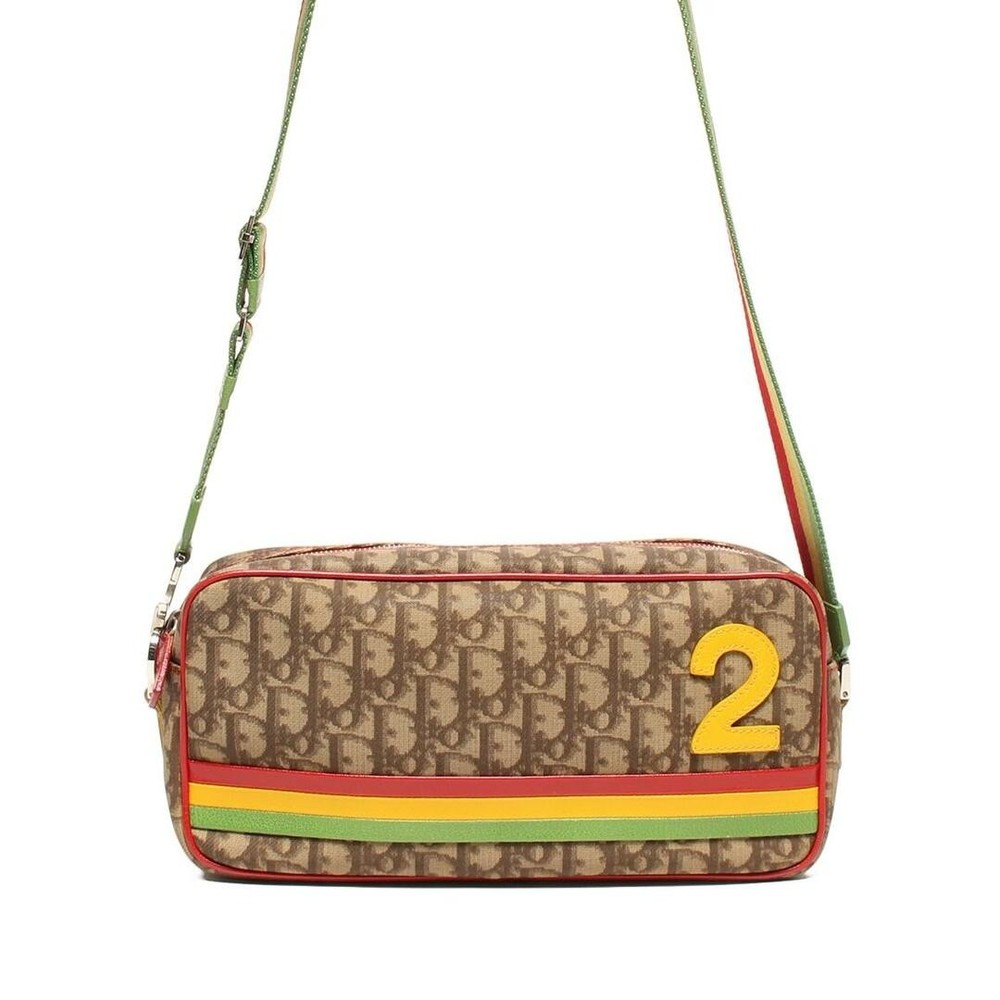 Dior Christian Rasta shoulder bag crossbody for ladies with damage details shoulder 7b