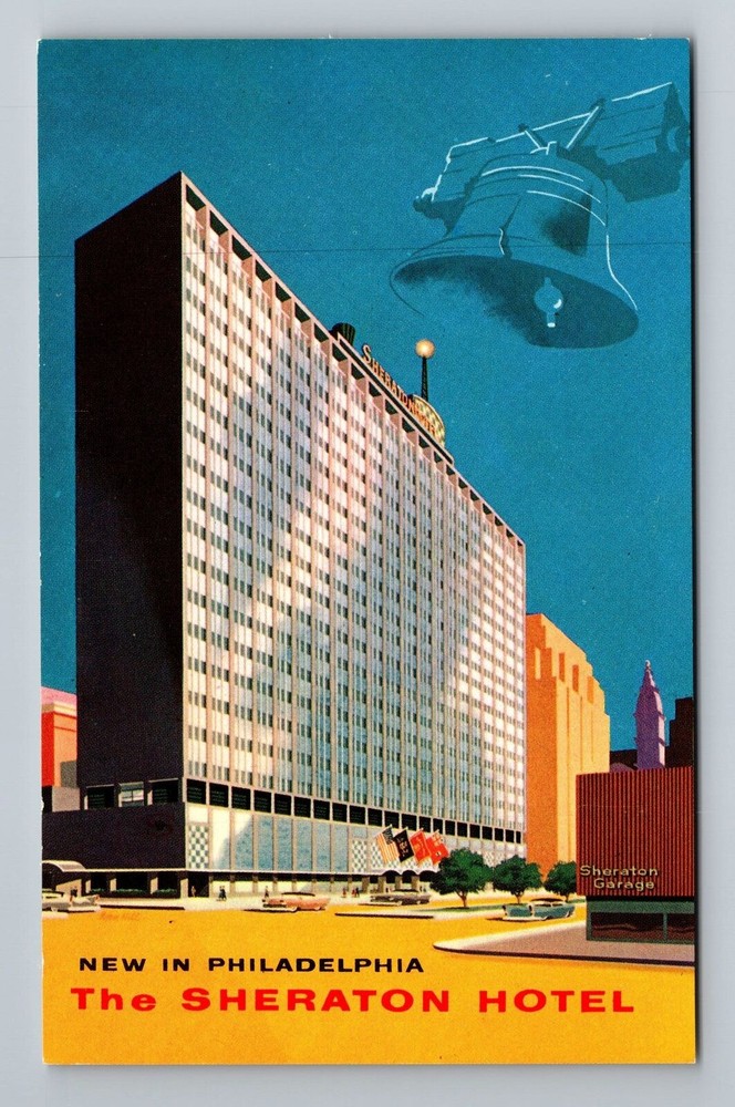 Philadelphia PA-Pennsylvania, Sheraton Hotel, Advertising, Vintage Postcard