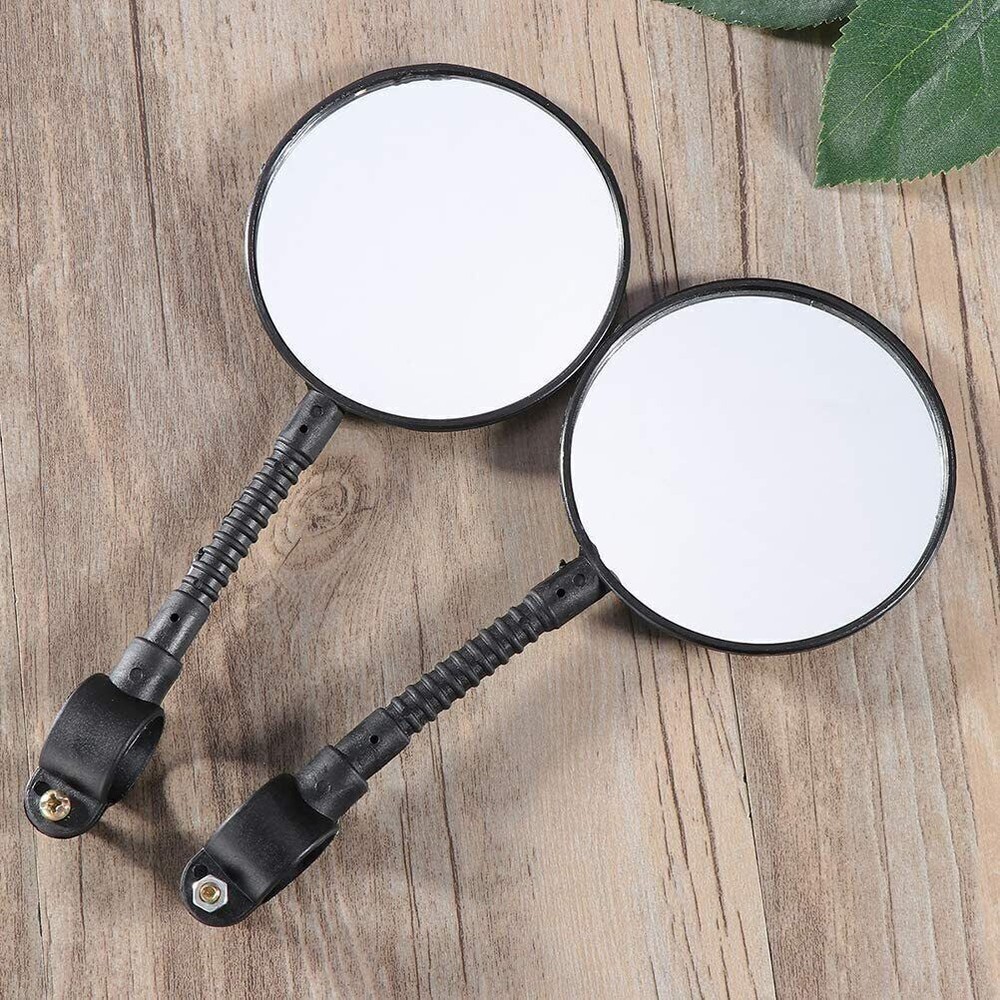 2X Bike Mirror Round MTB Road Handlebar Bicycle Rear View Glass Cycling