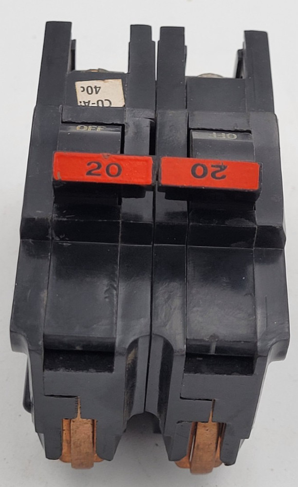 FPE NA220 20 A 2-Pole Stab-Lok 120/240 V Federal Pacific Circuit Breaker USED