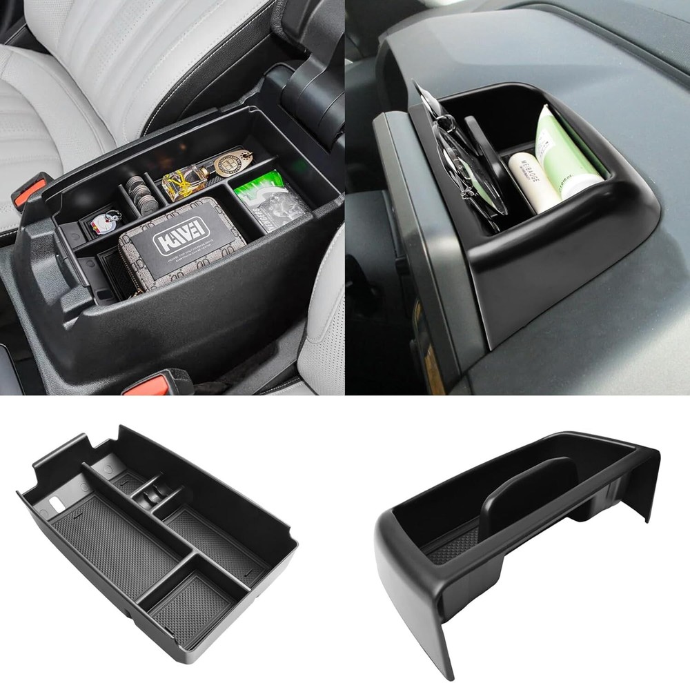 2 Pcs Center Console Organizer For 2021-24 Ford Bronco Sport Storage Accessories
