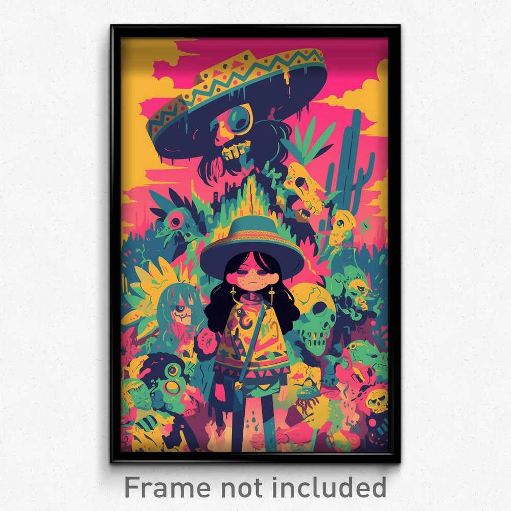 Vintage Mexican Movie Poster Art Print - Puny Backdrifting Retro Film