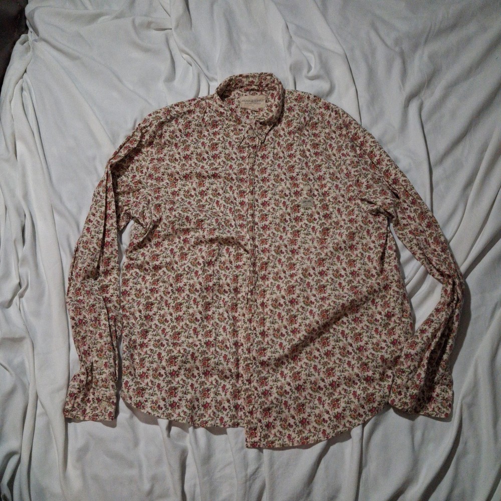 Vtg Denim & Supply Ralph Lauren Men's Floral Button Down Shirt XXL Micro Print