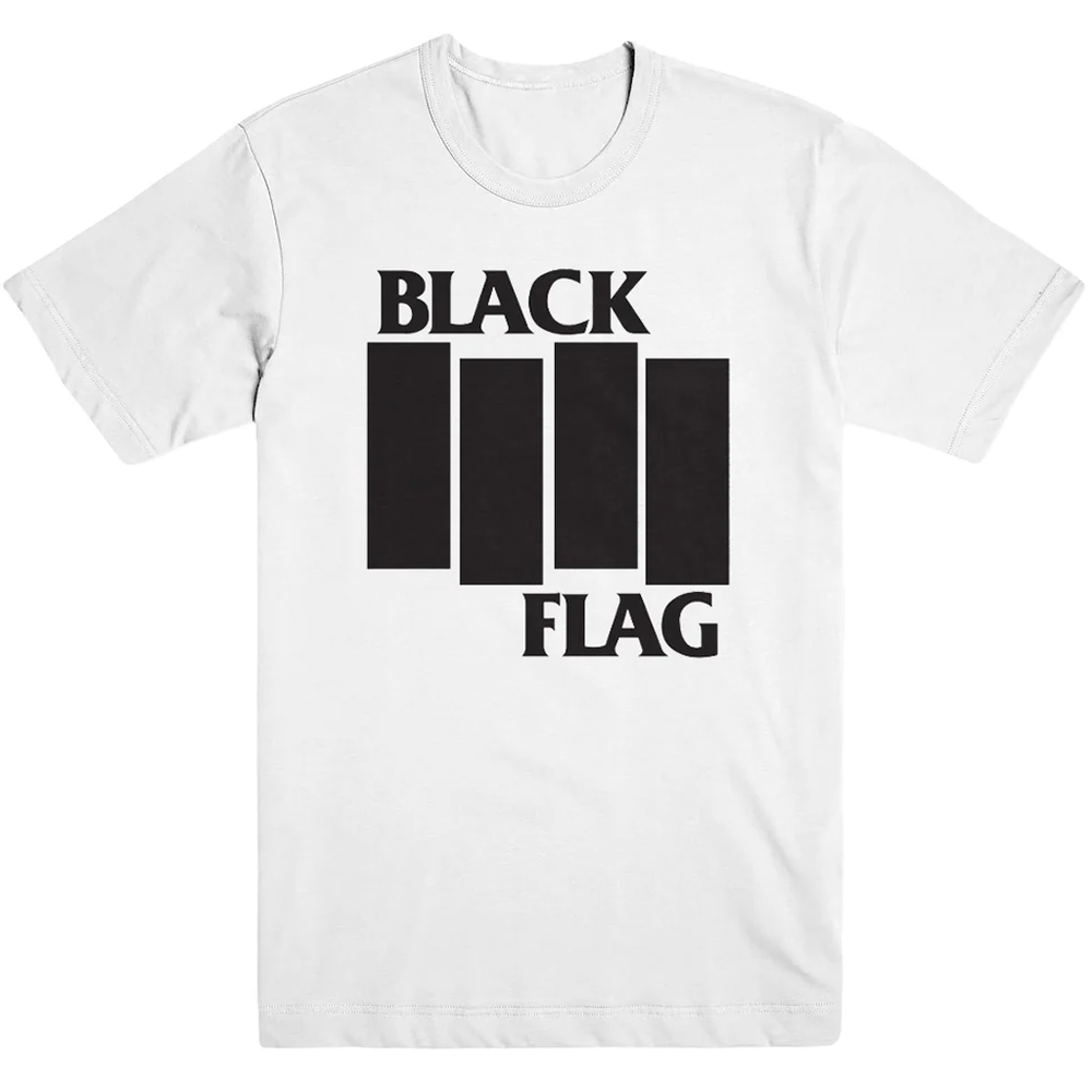 Black Flag band white T-shirt Unisex Tee All sizes S-5XL
